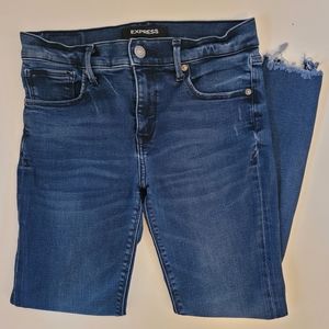 Express Mid Rise Stretchy Ankle Jean Leggings - 6